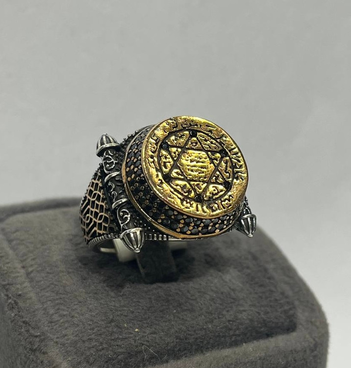 انگشتر نقره مردانه دعای حضرت سلیمان