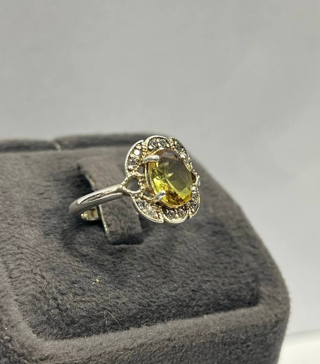 انگشتر نقره زنانه زبرجد