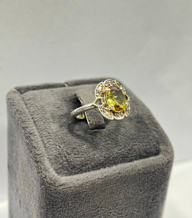 انگشتر نقره زنانه زبرجد