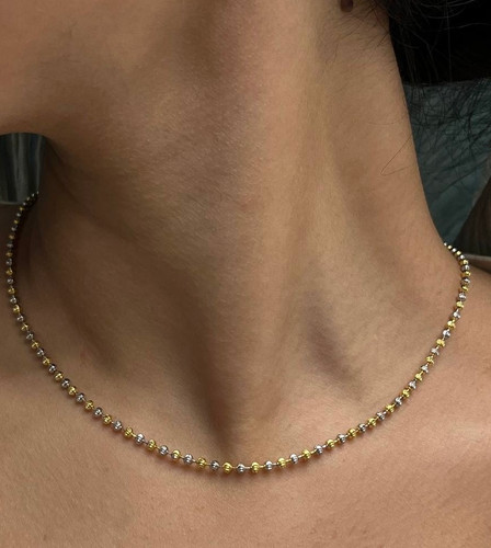 گردنبند نقره زنانه ساچمه ای