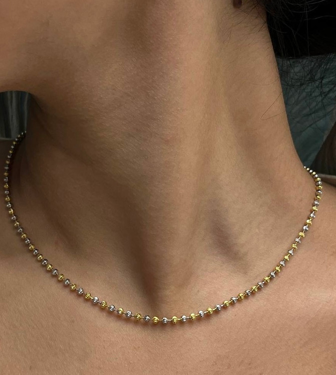 گردنبند نقره زنانه ساچمه ای