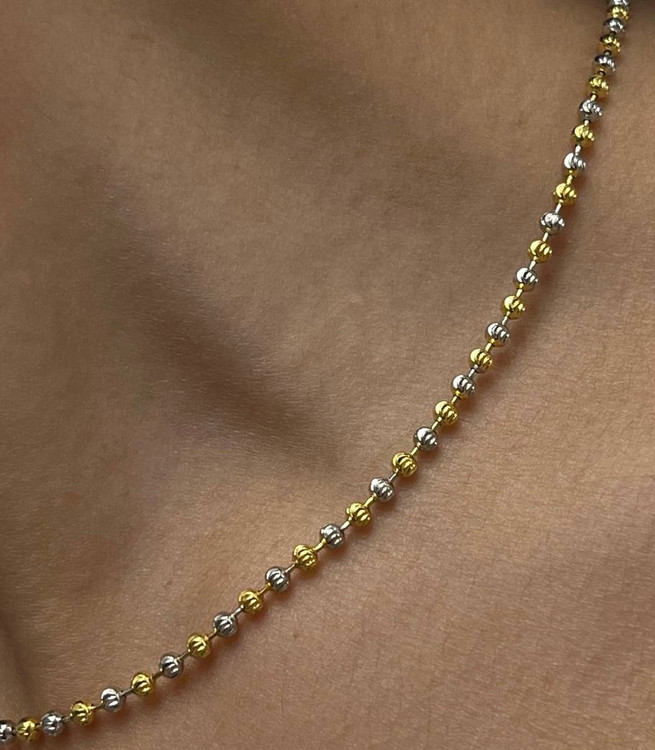 گردنبند نقره زنانه ساچمه ای