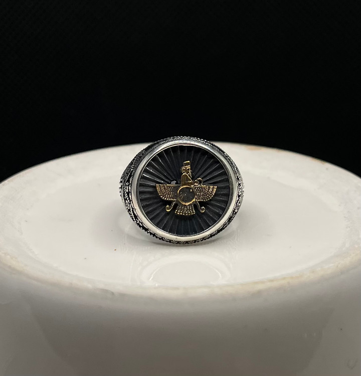 انگشتر نقره مردانه فروهر