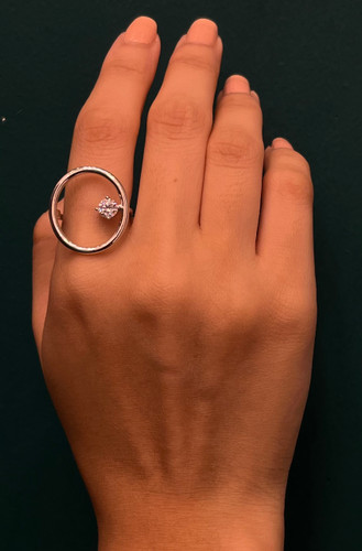 انگشتر نقره زنانه حلقه مدرن