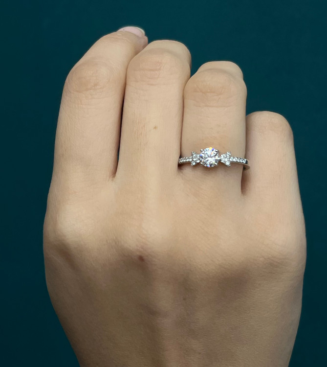 انگشتر نقره زنانه سولیتر