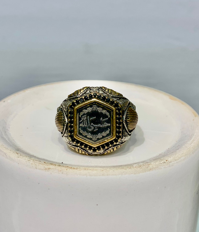 انگشتر نقره مردانه حسبی الله