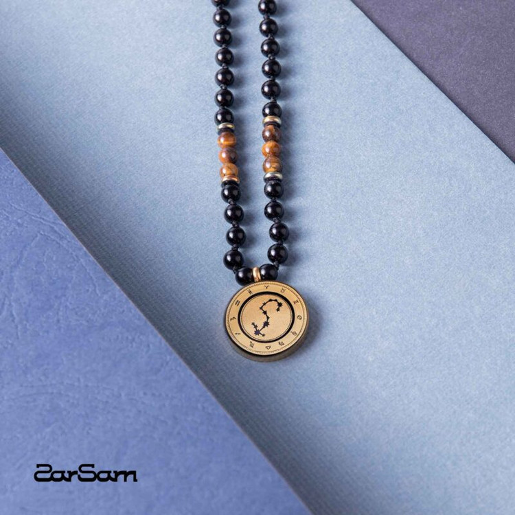 گردنبند ورق طلا آبان زودیاک