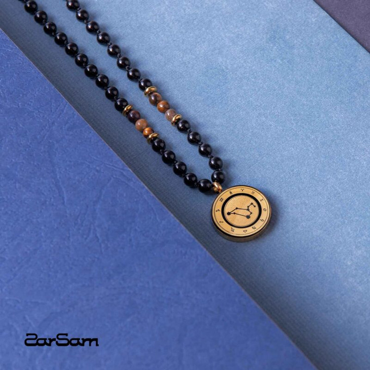 گردنبند ورق طلا مرداد زودیاک