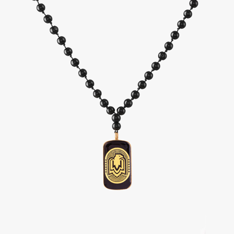 گردنبند ورق طلا عقاب سری ایستا