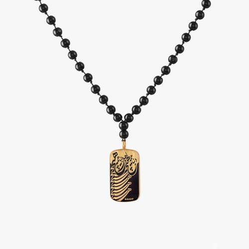 گردنبند ورق طلا هیچ سری ایستا