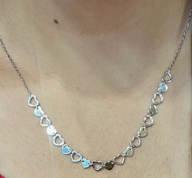 گردنبند نقره زنانه قلبی