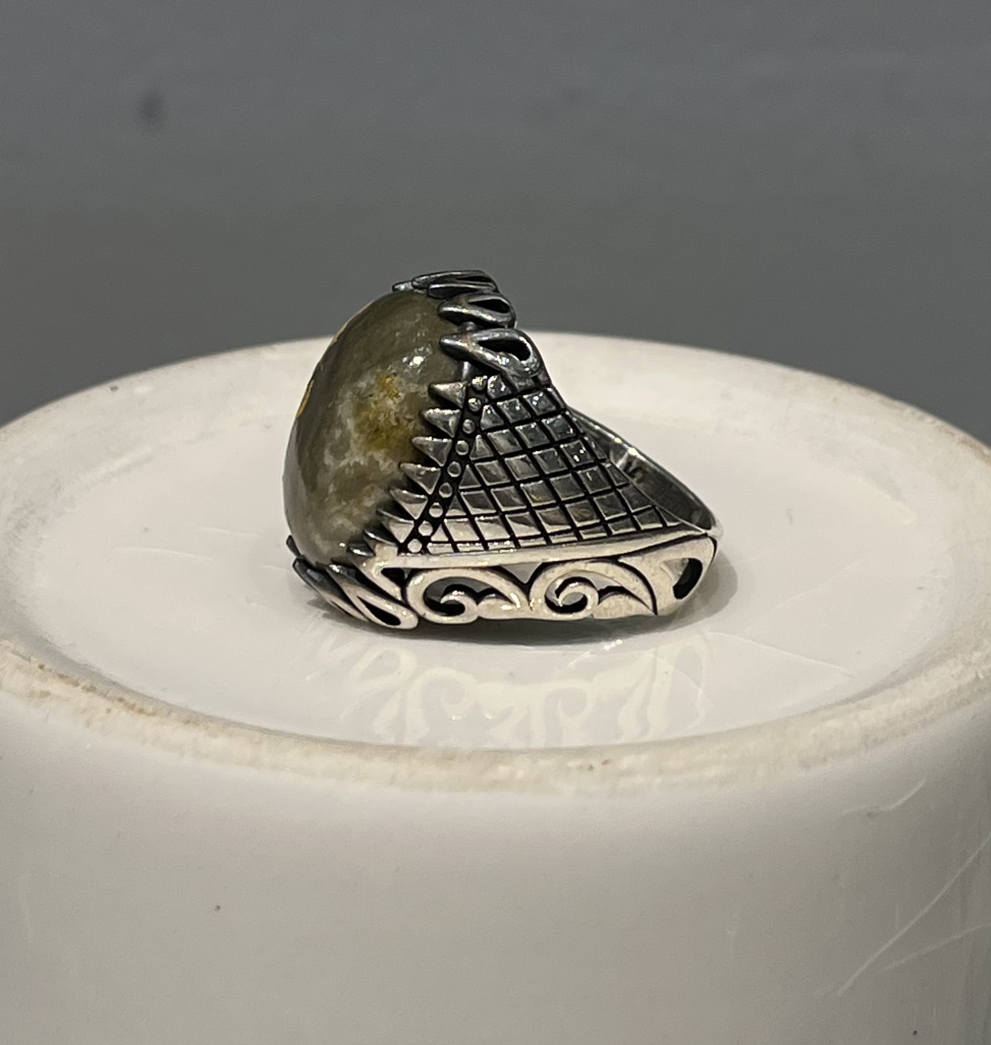 انگشتر نقره مردانه عقیق سلیمانی