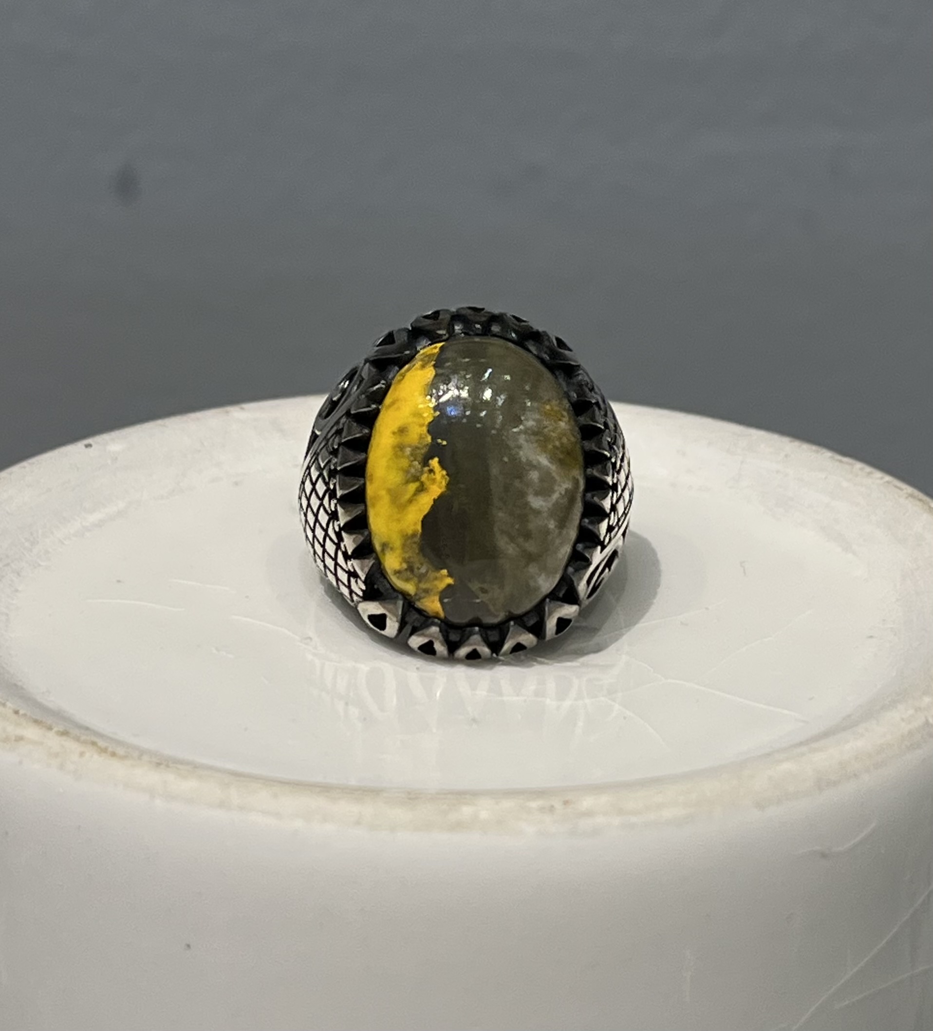 انگشتر نقره مردانه عقیق سلیمانی