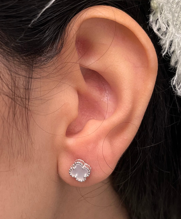 گوشواره نقره زنانه ونکلیف صدف