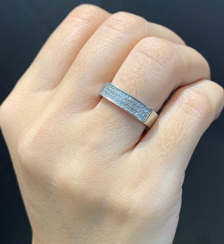 انگشتر نقره زنانه رینگی نگینی