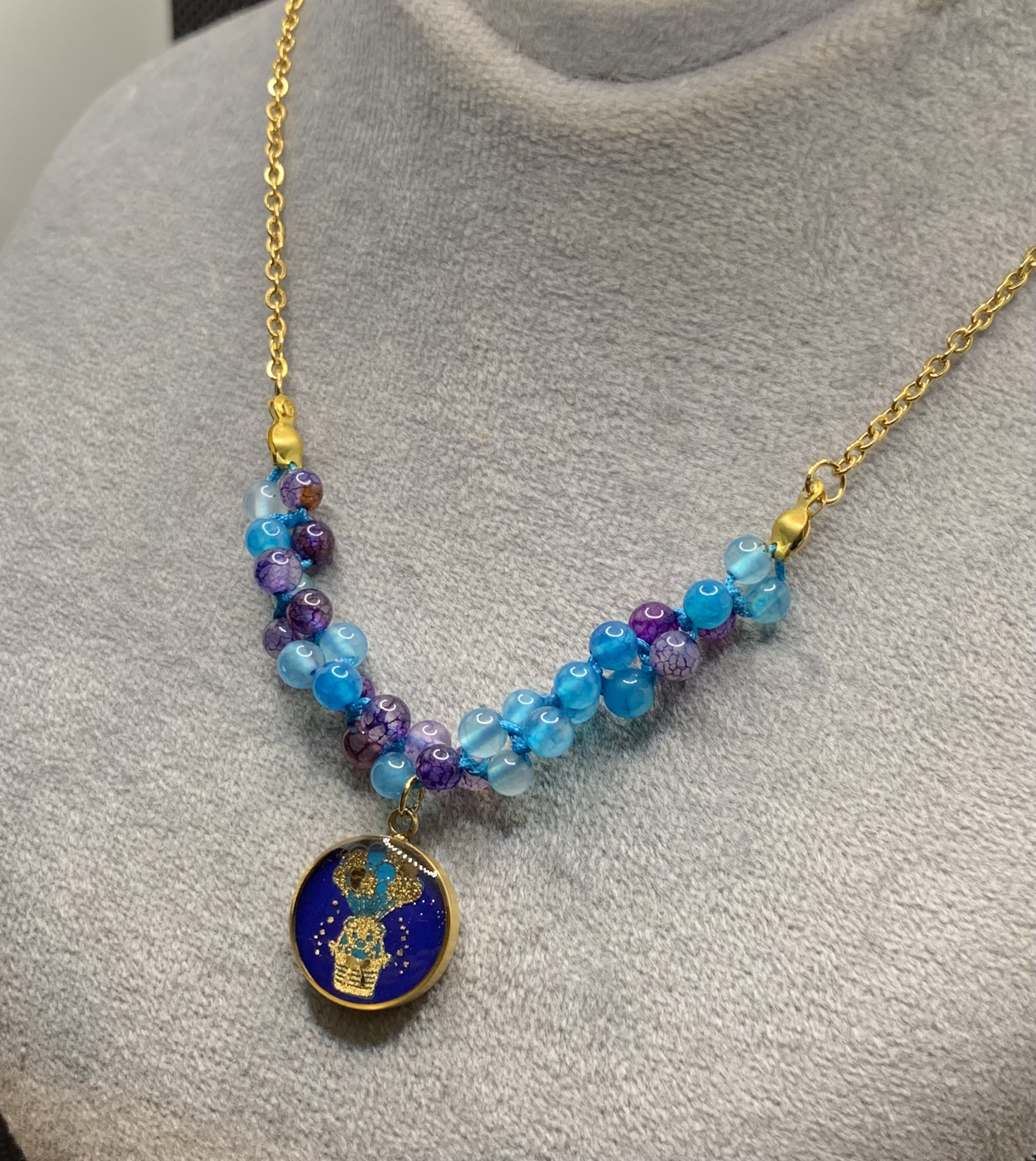 گردنبند ورق طلا بچگانه تدی