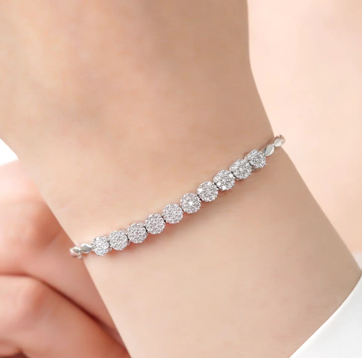 سرویس نقره زنانه جواهری فلاور نگینی