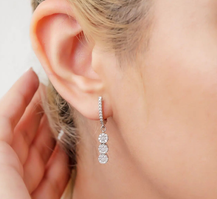 سرویس نقره زنانه جواهری فلاور نگینی