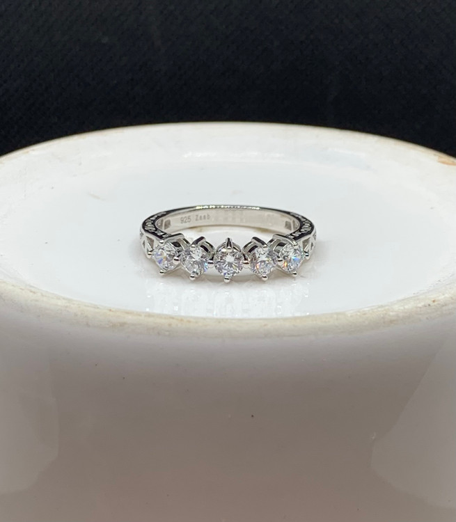 انگشتر نقره زنانه تنیسی