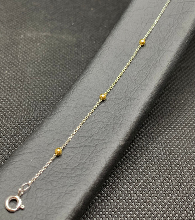 پابند نقره زنانه البرنادو سیلور و طلایی