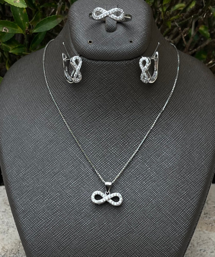 نیم ست نقره زنانه بینهایت