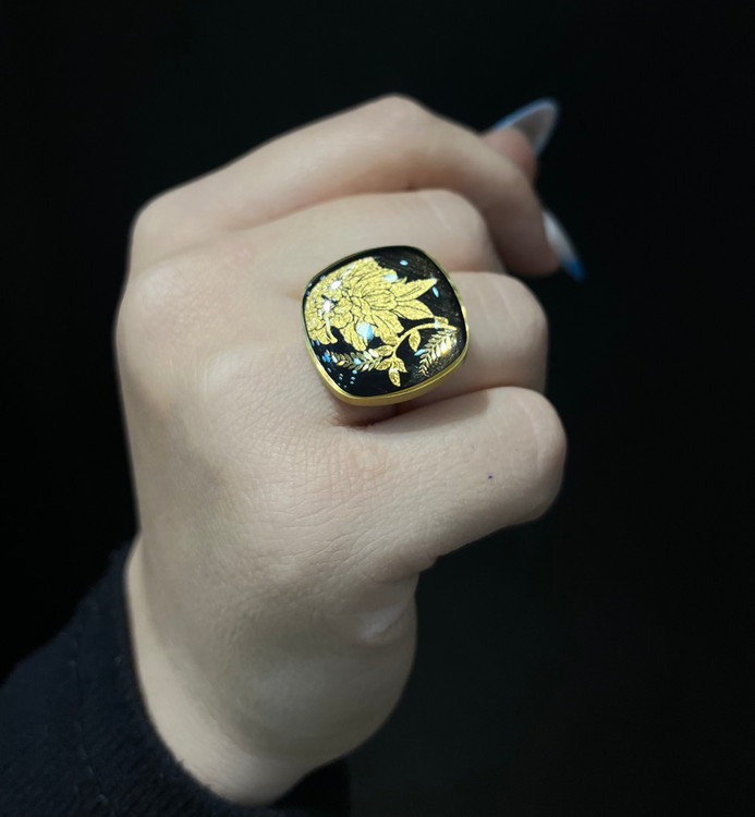 انگشتر ورق طلا درسا