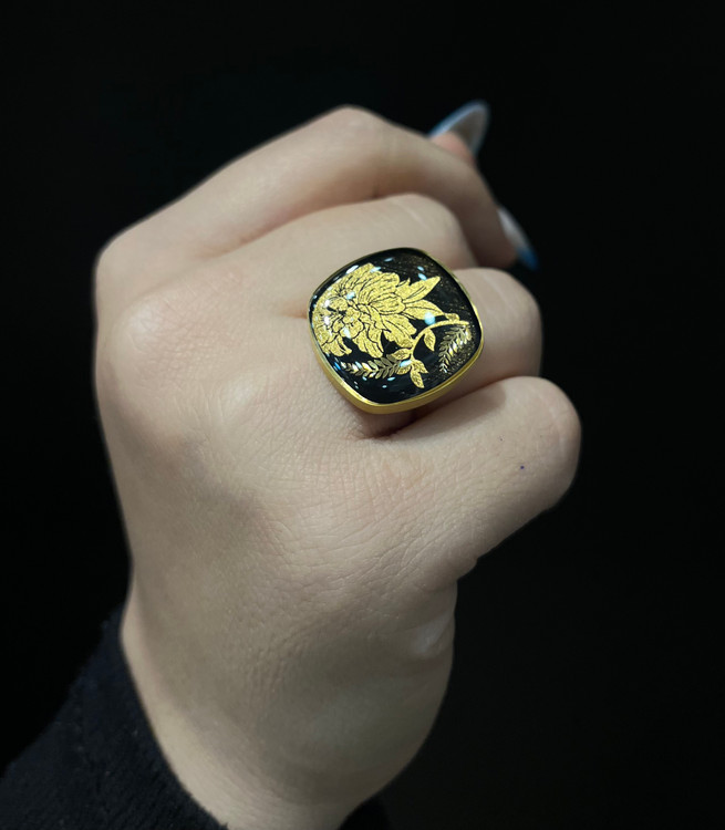 انگشتر ورق طلا درسا