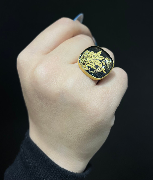 انگشتر ورق طلا درسا