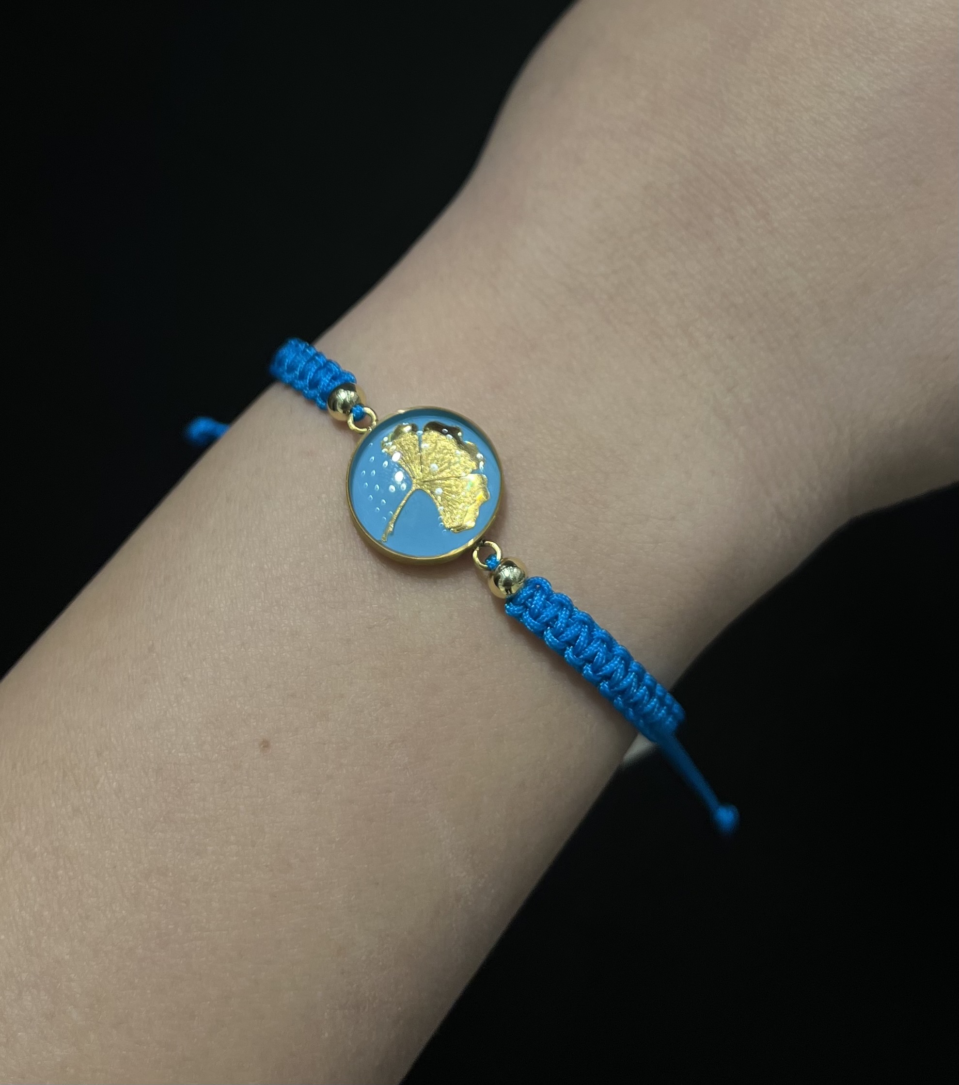 دستبند ورق طلا بافت هوزان